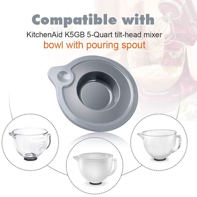 KA-T5 For KitchenAid K5GB 5QT Tilt Head Stand Mixer Glass Bowl Seal Lid Reluova