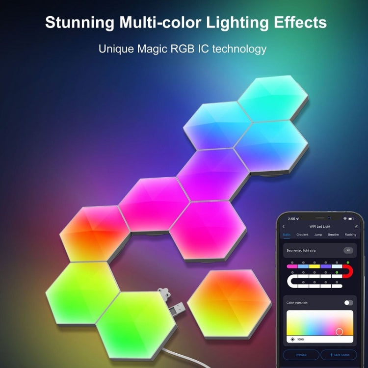 Gaming Ambient Light Smart Chiclet Backdrop Quantum Wall Light, Versions: