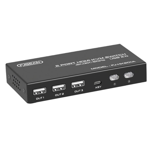 FJGEAR FJ-HK201A 60Hz HD Audio And Video HDMI To KVM Switcher My Store