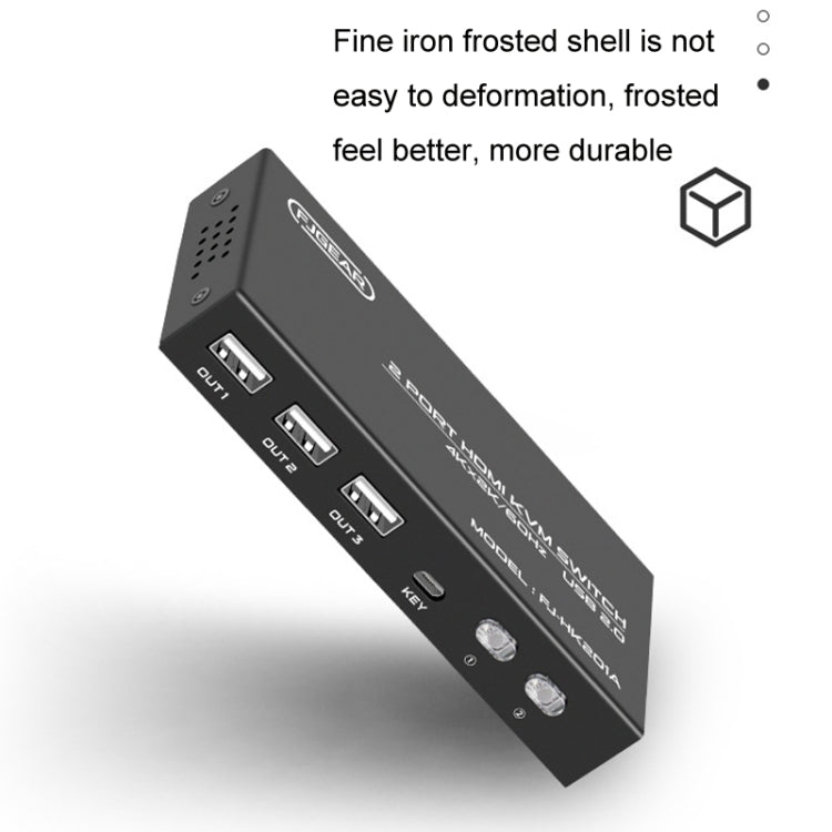 FJGEAR FJ-HK201A 60Hz HD Audio And Video HDMI To KVM Switcher My Store