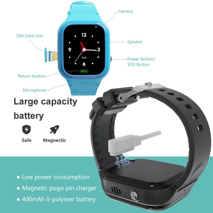 LT36-4G European Version 4G Waterproof Touch Photo Electronic Positioning Children Smart Watch