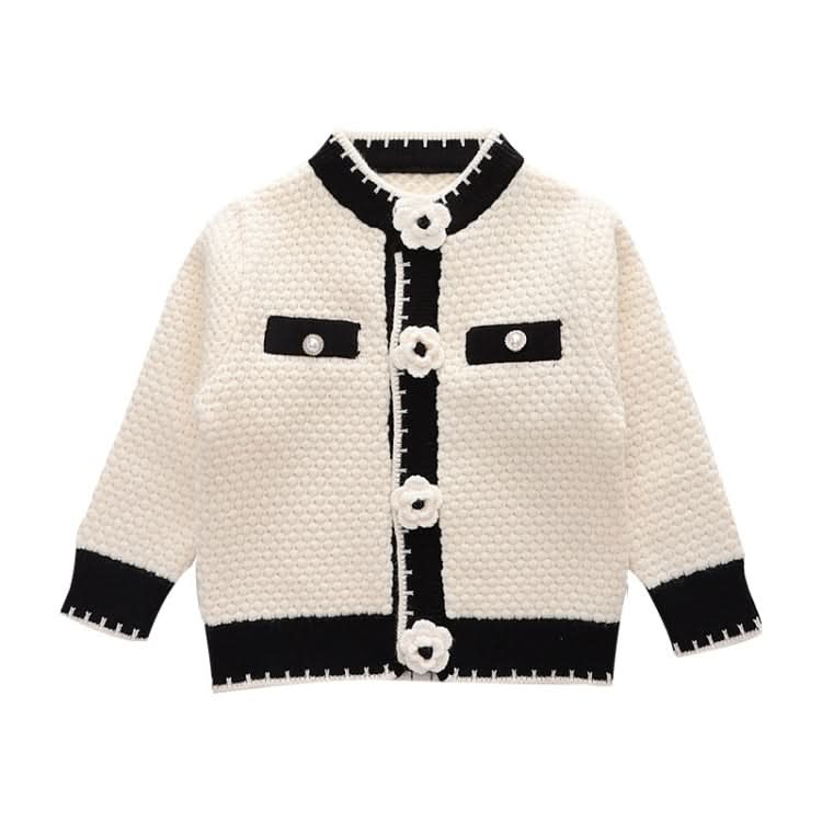 Girls Cardigan Autumn Winter Knitted Sweater Camellia Jacket Reluova