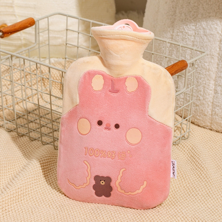 ZS103 Cartoon Plush Water-filled Hot Water Bags Explosion-proof Leak-proof Warming Water Bottle, Spec: