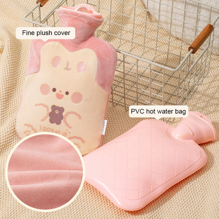 ZS103 Cartoon Plush Water-filled Hot Water Bags Explosion-proof Leak-proof Warming Water Bottle, Spec: