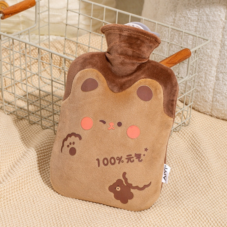 ZS103 Cartoon Plush Water-filled Hot Water Bags Explosion-proof Leak-proof Warming Water Bottle, Spec: