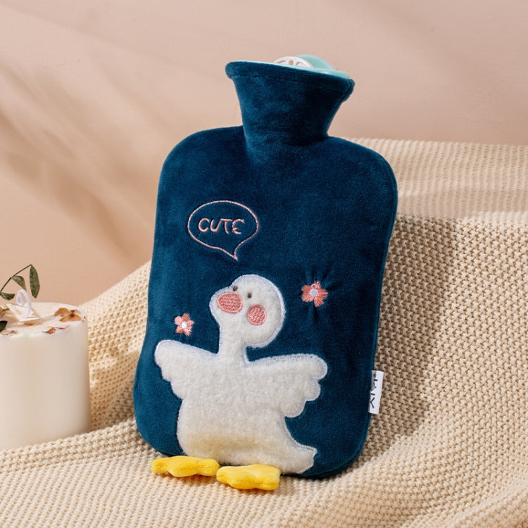 ZS103 Cartoon Plush Water-filled Hot Water Bags Explosion-proof Leak-proof Warming Water Bottle, Spec: