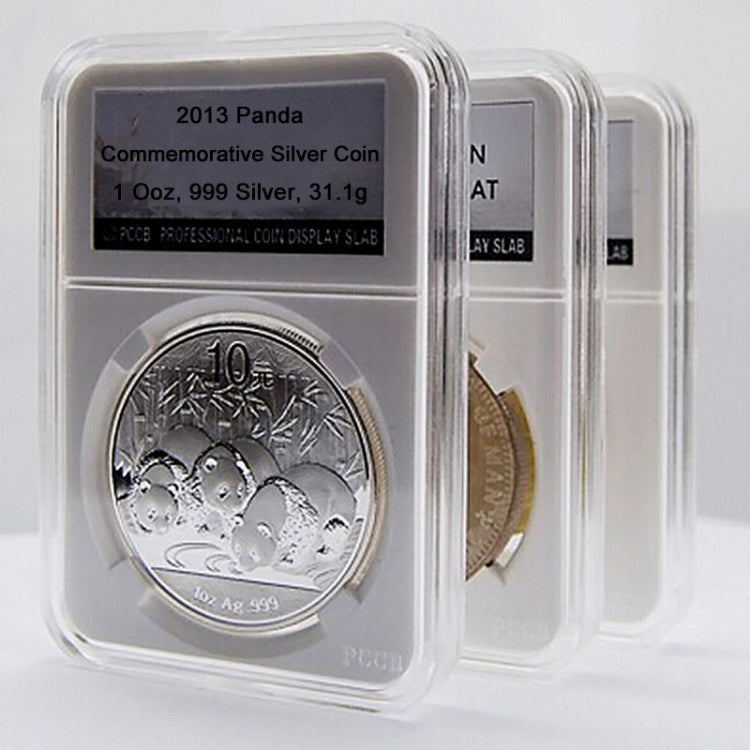 Commemorative Coin Identification Rating Box Coin Collection Box, Color: White (40mm)