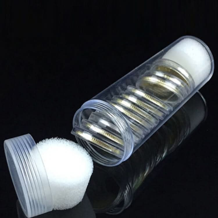 10 PCS 25mm Screw Mouth Commemorative Coin Cylinder Storage Box