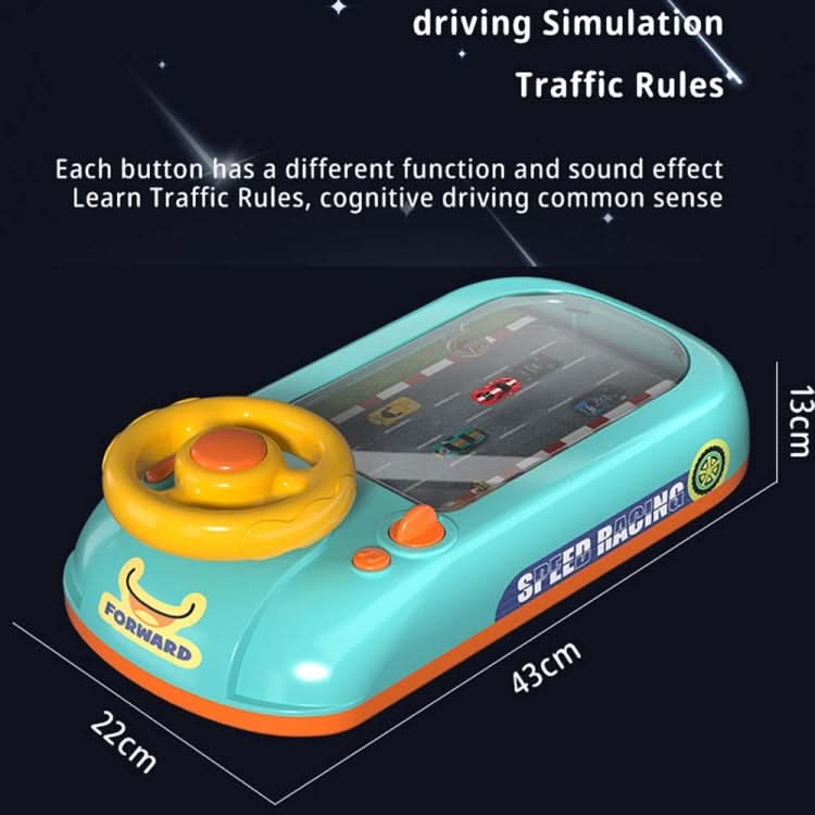 Children Steering Wheel Simulation Driving Toy Educational Electric Desktop Game Machine, Style: Reluova