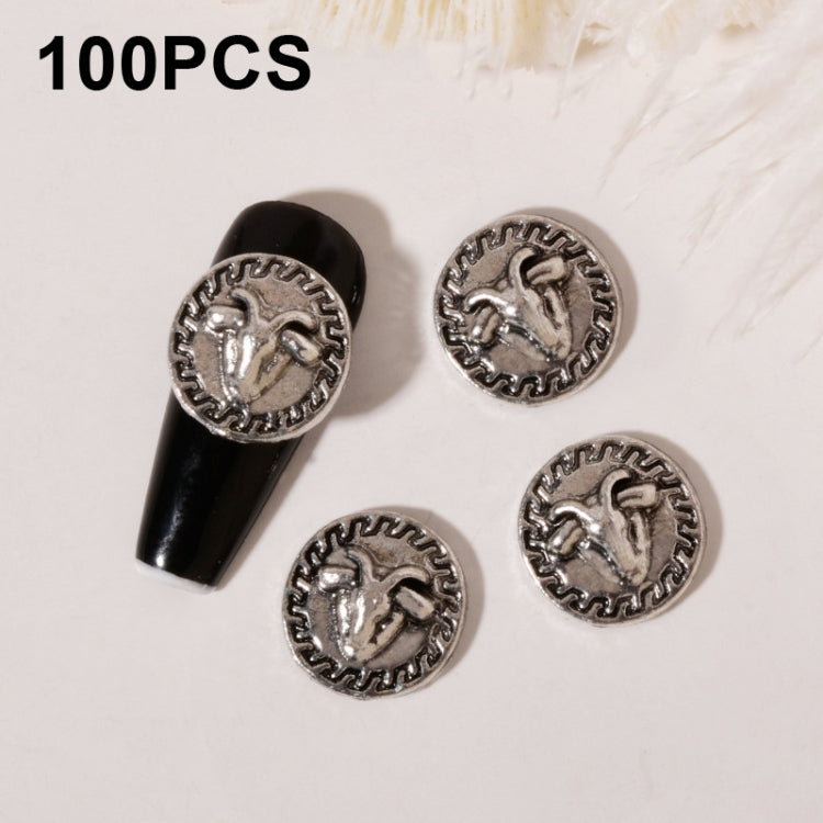 100pcs Nail Crocodile Vintage Alloy Jewelry Nail Metal Accessories, Series 2