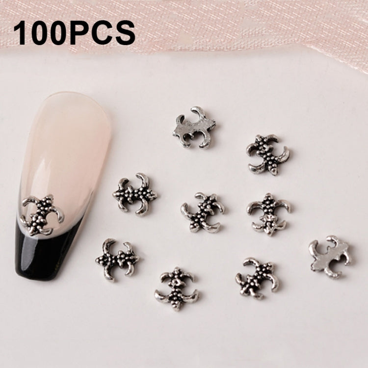 100pcs Nail Crocodile Vintage Alloy Jewelry Nail Metal Accessories, Series 1