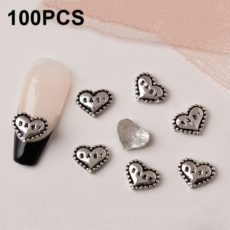 100pcs Nail Crocodile Vintage Alloy Jewelry Nail Metal Accessories, Series 1