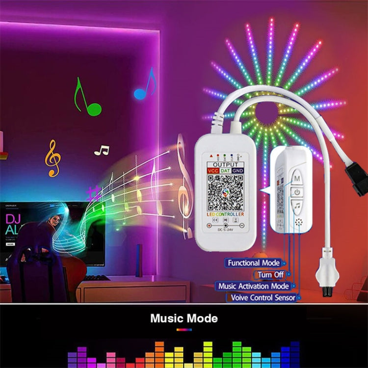 KD0062 USB 24 Key Bluetooth Firework Lantern LED Music Decoration Light My Store