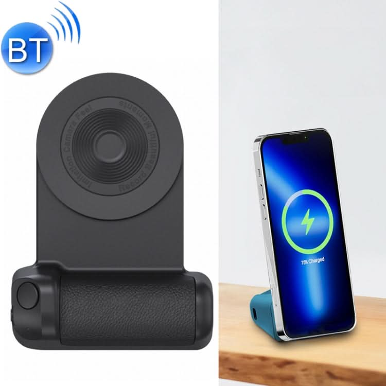 BBC-8 3 In1 Magnetic Absorption Wireless Charging Phone Stand Bluetooth Handheld Selfie Stick, Style: