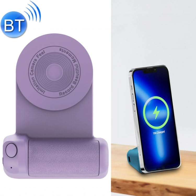 BBC-8 3 In1 Magnetic Absorption Wireless Charging Phone Stand Bluetooth Handheld Selfie Stick, Style: