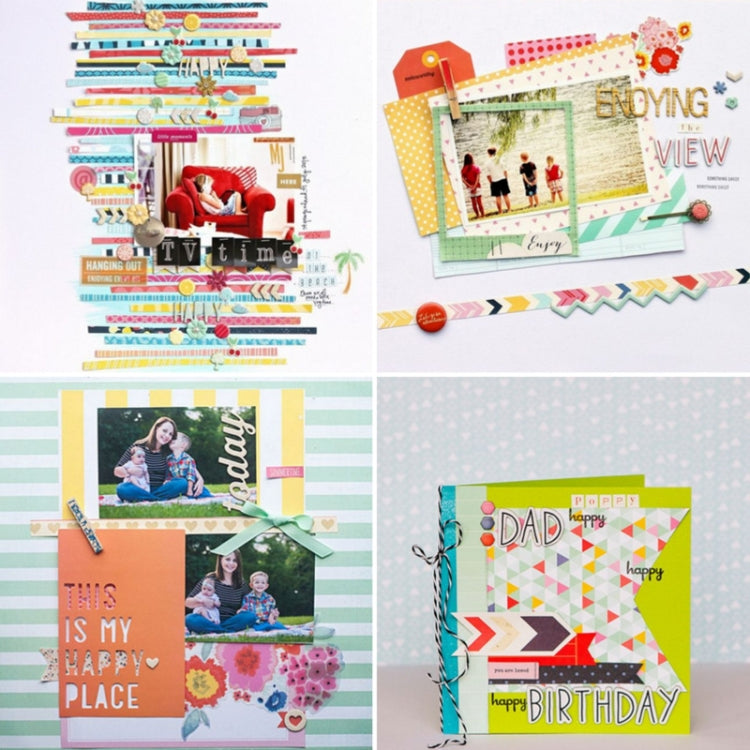 1 Sets PA2028 DIY Album Clipboard Handbook Card Background Paper, Size: 6 inch