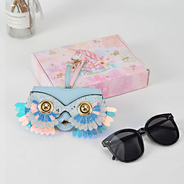 Cute Quirky PU Sunglasses Case Portable Glasses Bag with Hanging Buckle Reluova