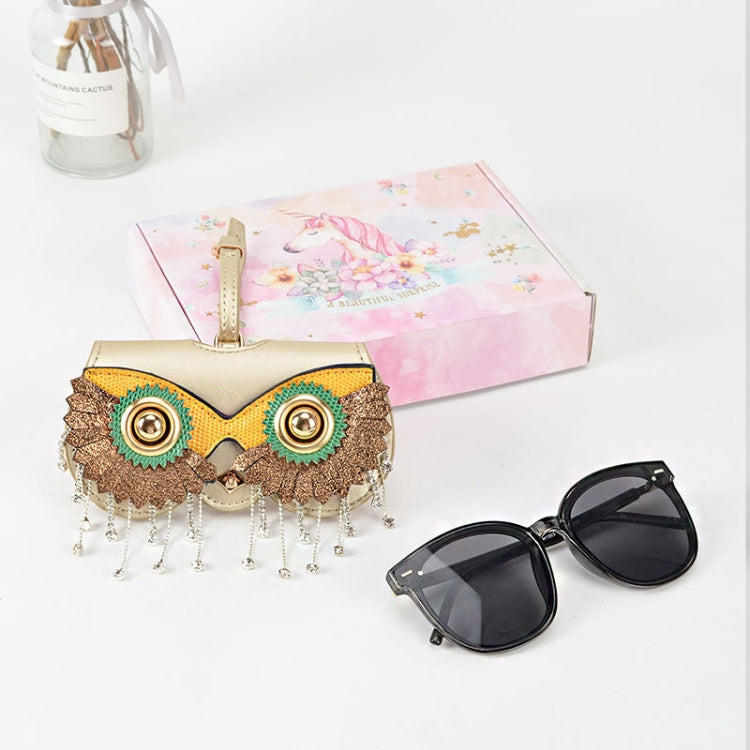 Cute Quirky PU Sunglasses Case Portable Glasses Bag with Hanging Buckle Reluova