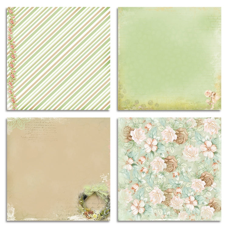 1 Sets PA1514 DIY Album Clipboard Handbook Card Background Paper, Size: 6 inch