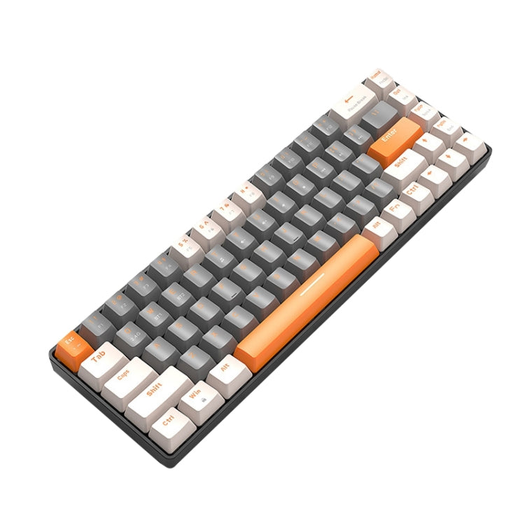 ZIYOU LANG K68 68 Keys Bluetooth Wireless Dual Model Mechanical Keyboard, Style: My Store