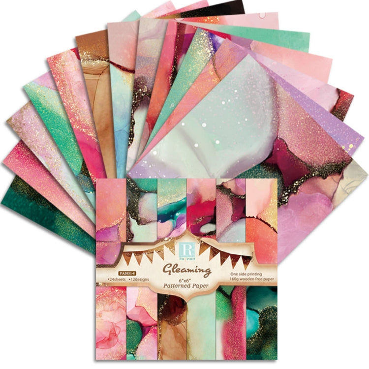 1 Sets PA2031 DIY Album Clipboard Handbook Card Background Paper, Size: 6 inch