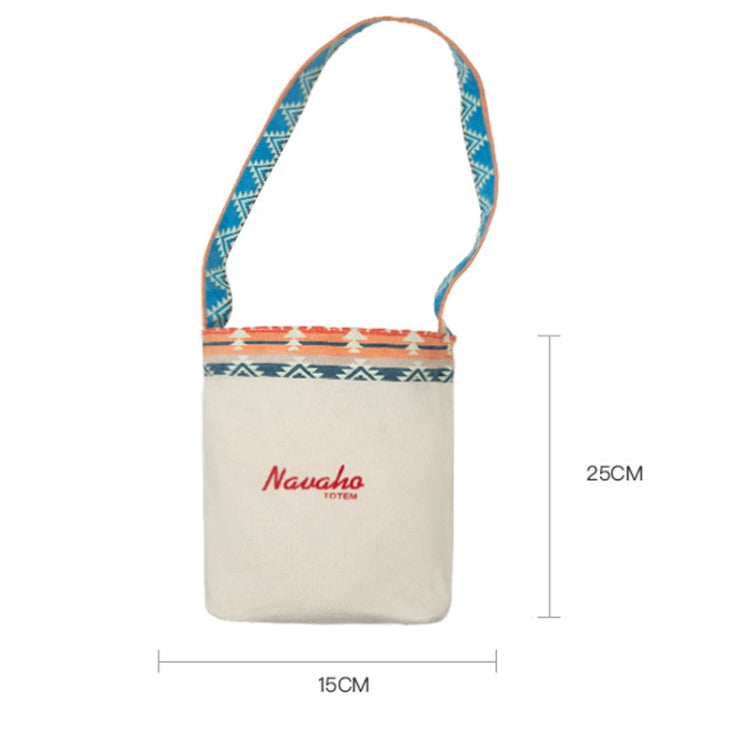 Maden YS2208825 Retro National Canvas Barrel Bags Dual Use Messengers Bag My Store