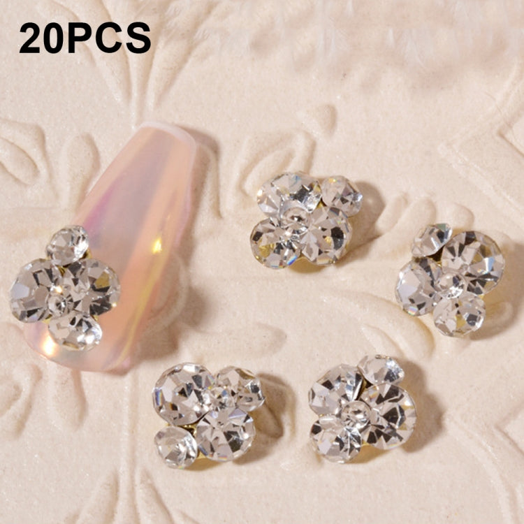 20 PCS Nail Jewelry Stacked Diamond Nail Sticker Accessories-Reluova