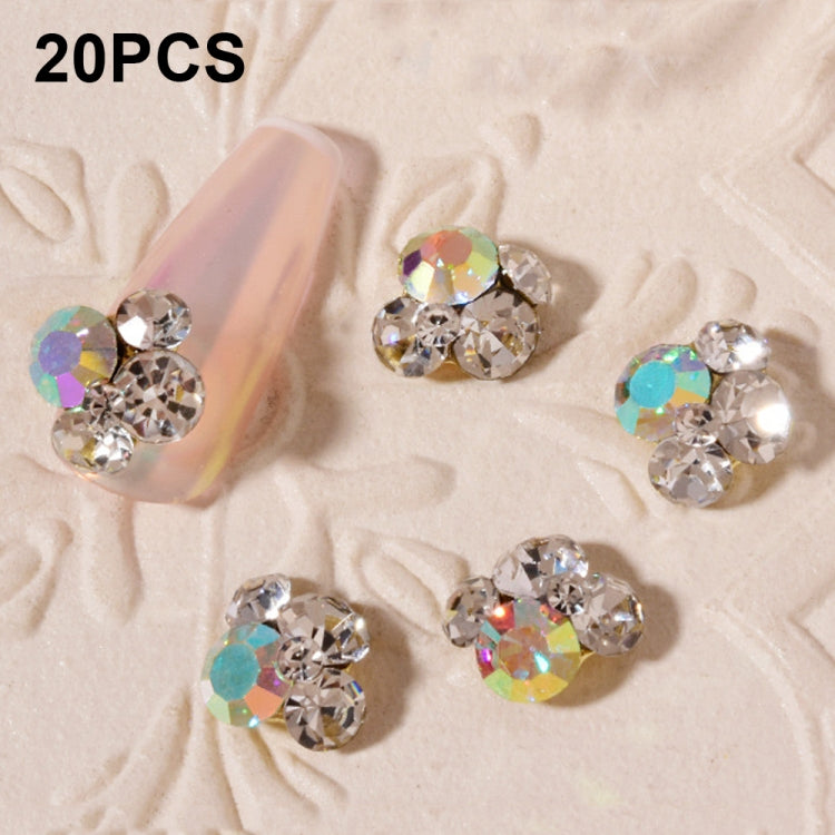 20 PCS Nail Jewelry Stacked Diamond Nail Sticker Accessories-Reluova