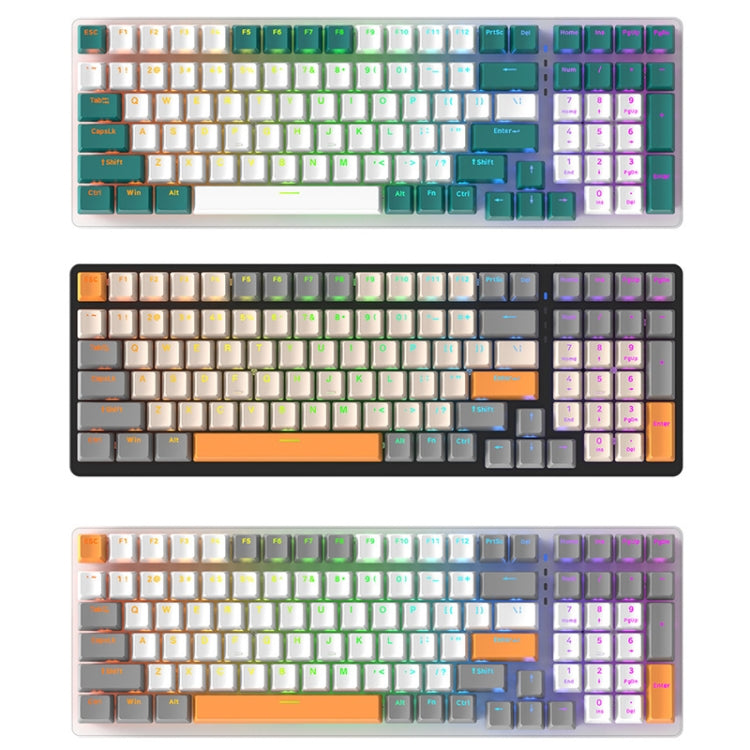 ZIYOU LANG  K3 100 Keys Game Glowing Wired Mechanical Keyboard, Cable Length: 1.5m, Style: