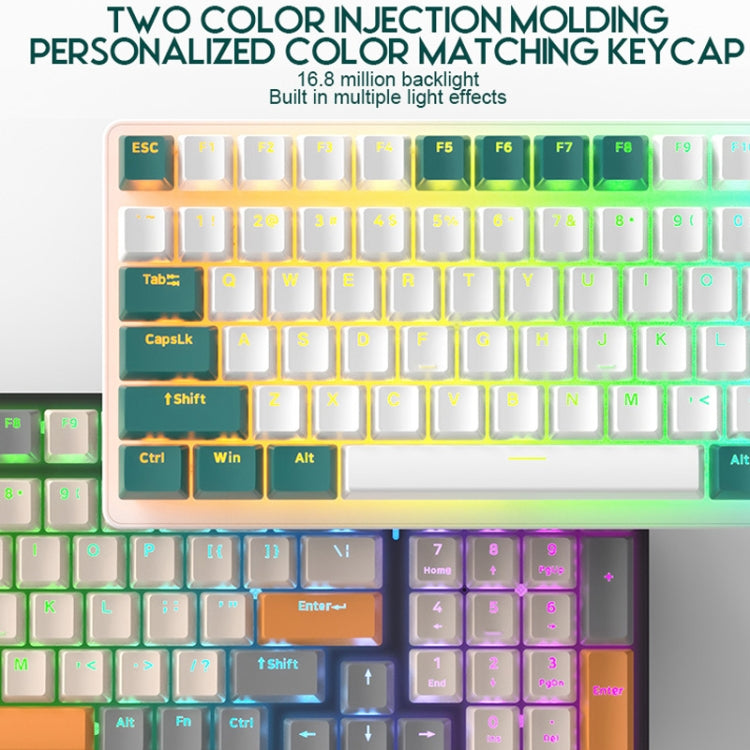 ZIYOU LANG  K3 100 Keys Game Glowing Wired Mechanical Keyboard, Cable Length: 1.5m, Style: