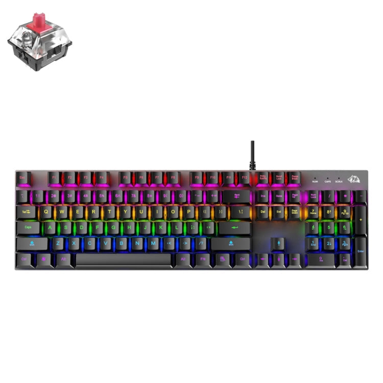 ZIYOU LANG K1 104 Keys Game Mixed Light Mechanical Wired Keyboard, Cable Length: 1.5m My Store