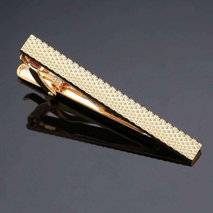 Brass Polished Gum Pattern Business Men Tie Clip, Color: Black Beard Reluova