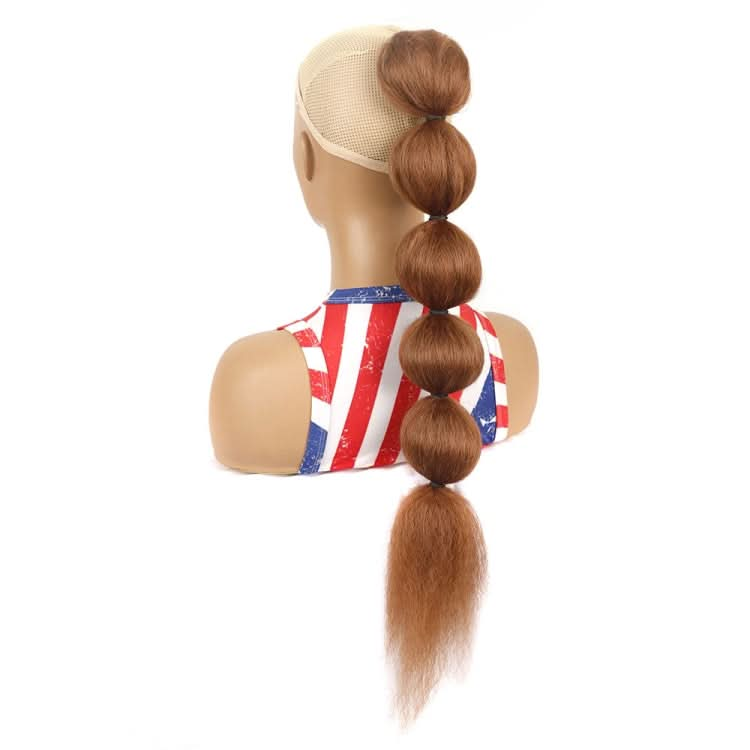 DLMW01 Bubble Shape Shaggy Wig Ponytail Drawstring Long Ponytail Wigs Fluffy, Spec: Reluova