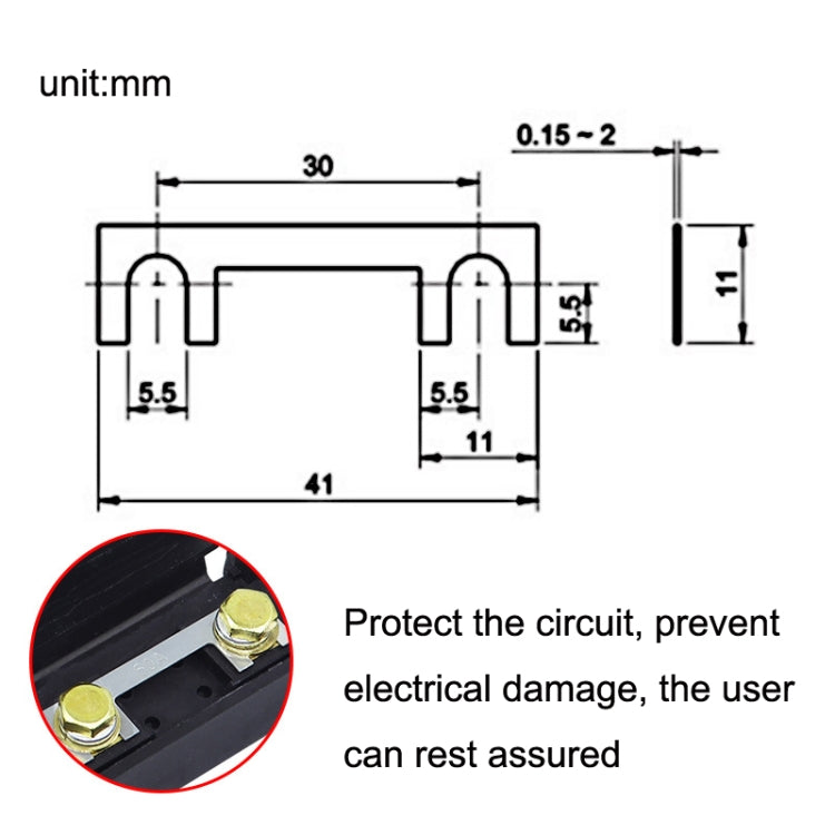 10pcs Small Fork Bolt Fuse Block Car Air Conditioning All The Way Fuse Box Fuse Holder