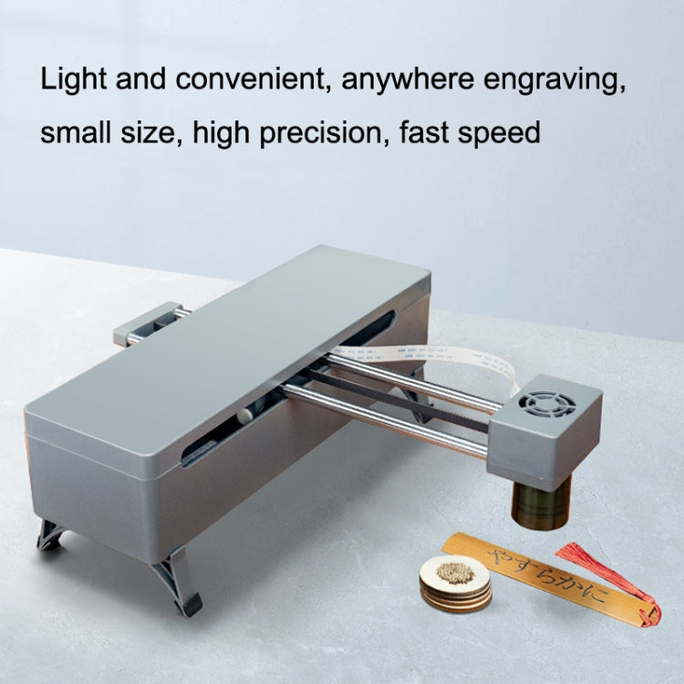 Laser Carvings Mini Marking Machine Can Cut Wood Board Paper Leather, US Plug