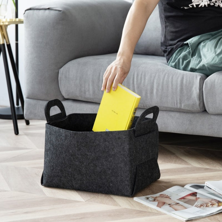 Home Clutter Felt Folding Storage Baskets