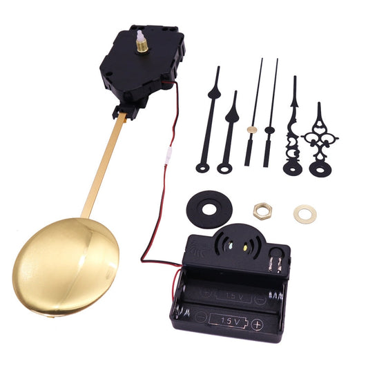 Quartz Pendulum Clock Movement DIY Movement Kits with 2 Pairs Hands