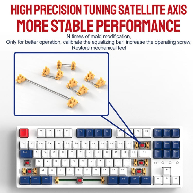 ZIYOU LANG K87 87-Keys Hot-Swappable Wired Mechanical Keyboard, Cable Length: 1.5m, Style: