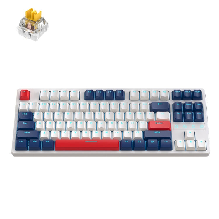 ZIYOU LANG K87 87-key RGB Bluetooth / Wireless / Wired Three Mode Game Keyboard, Cable Length: 1.5m, Style: My Store