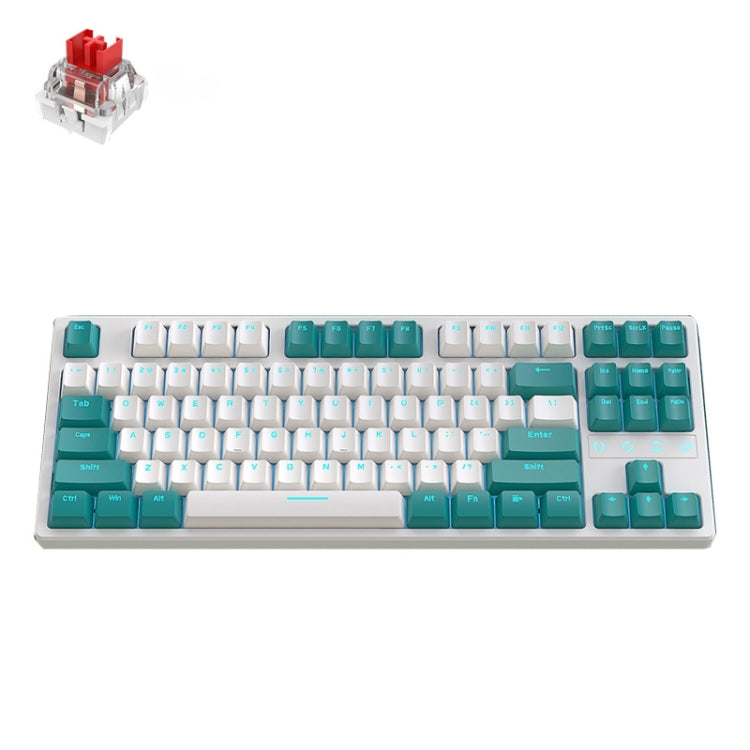 ZIYOU LANG K87 87-key RGB Bluetooth / Wireless / Wired Three Mode Game Keyboard, Cable Length: 1.5m, Style: