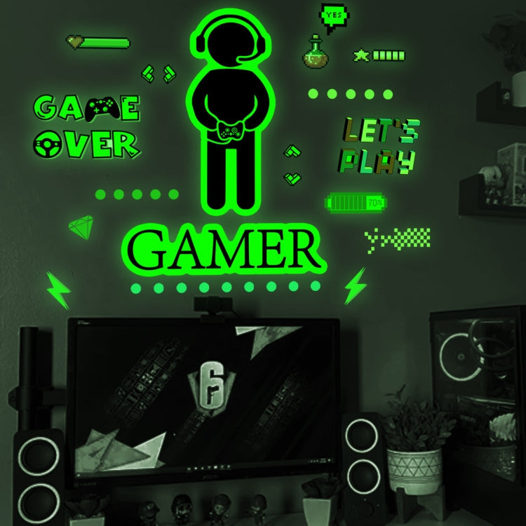 ZSG201 Gamepad Luminous Sticker Living Room Bedroom Self-adhesive Luminous Decorative Wall Sticker, Color: My Store