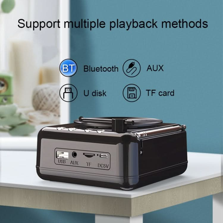 H3 Retro Vinyl Record Player Shape Mini Bluetooth Speaker