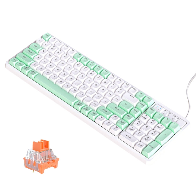 LANGTU GK102 102 Keys Hot Plugs Mechanical Wired Keyboard. Cable Length: 1.63m, Style: My Store