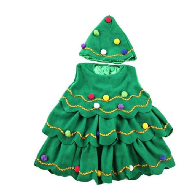 Girls Christmas Dress Christmas Tree Performance Dance Clothes My Store