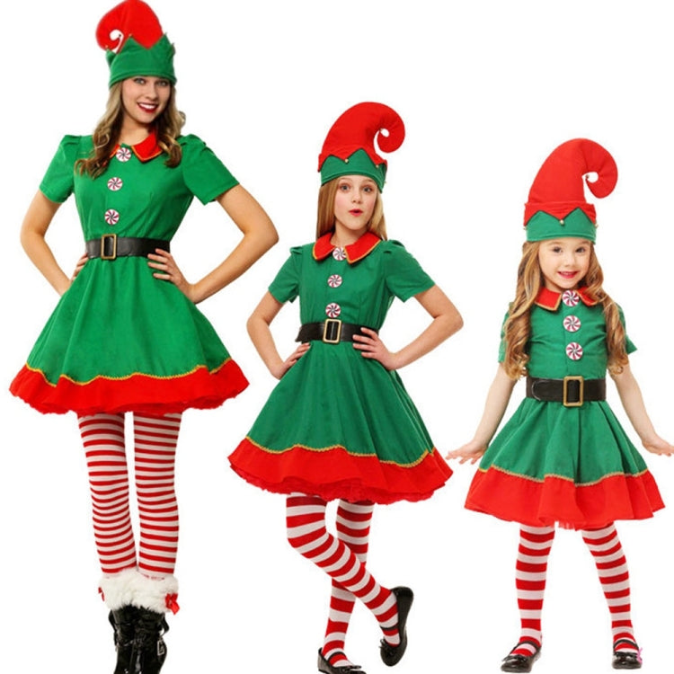 Christmas Green Elf Cosplay Costume Chris Santa Claus Costume Set