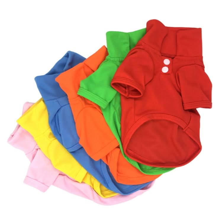 Candy Coloured Dog Polo Shirt Short Sleeve Pet Clothing - Reluova