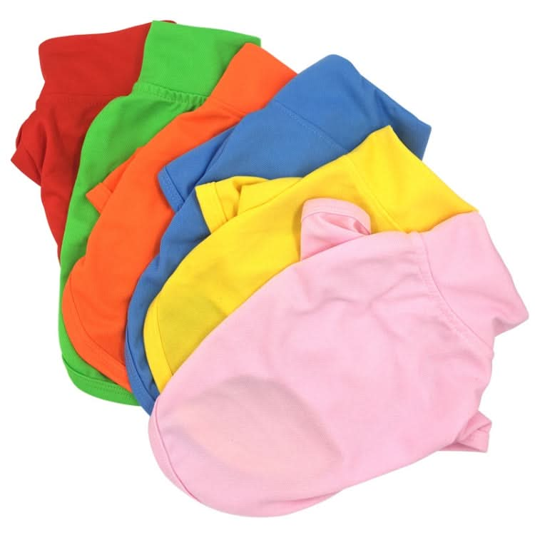 Candy Coloured Dog Polo Shirt Short Sleeve Pet Clothing - Reluova