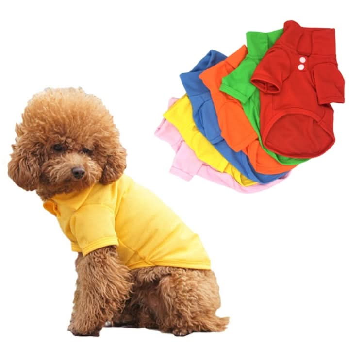 Candy Coloured Dog Polo Shirt Short Sleeve Pet Clothing - Reluova