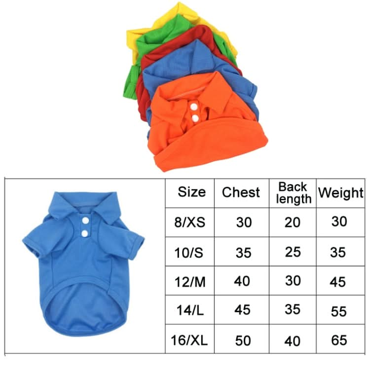 Candy Coloured Dog Polo Shirt Short Sleeve Pet Clothing - Reluova