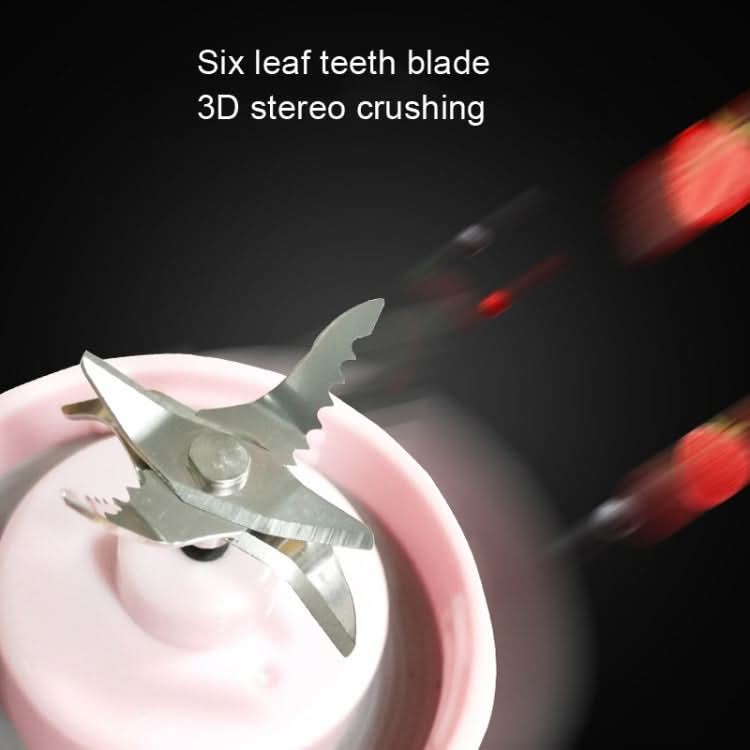 10 PCS CA-AD540 Portable Electric Juice Cup Six-blade Teeth Blade